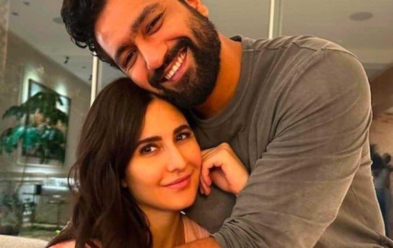 Bollywood stars Katrina Kaif and Vicky Kaushal